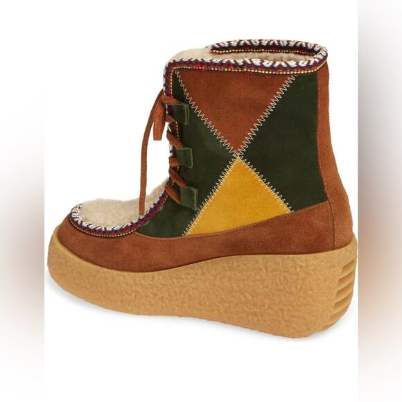 Jeffrey Campbell Milono Shearling Platform Wedges - Picture 3 of 11